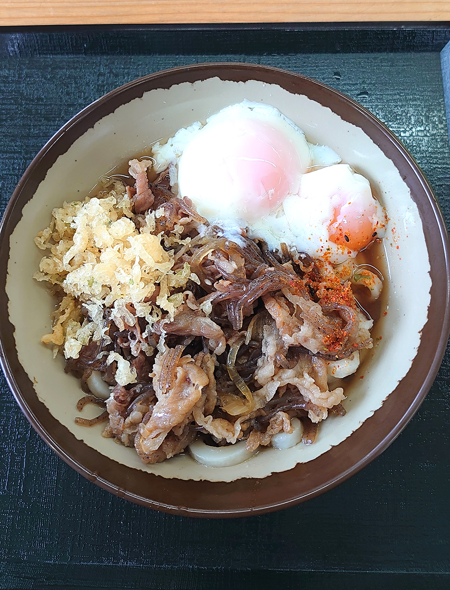 懐かしの『かしわうどん』